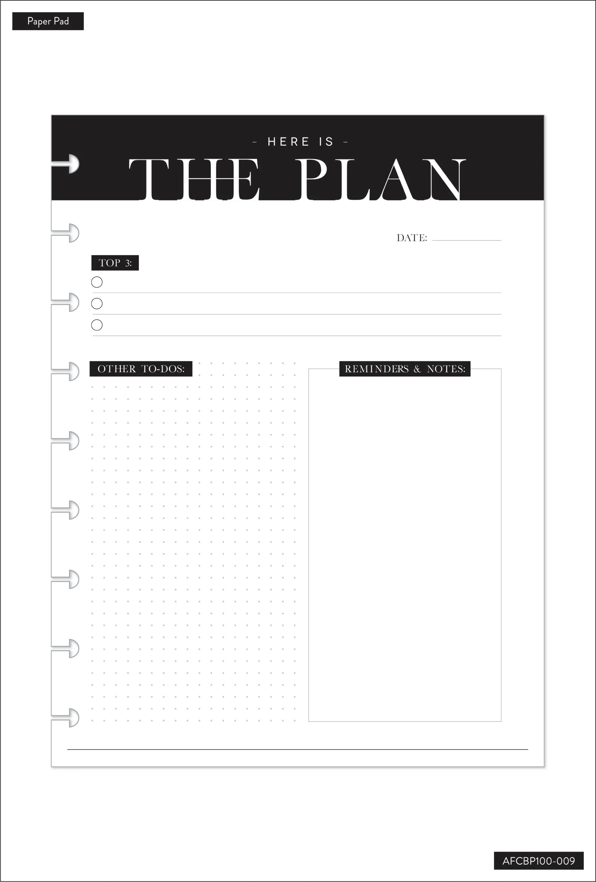 Classic Block Paper Pad - The Plan - Image 4