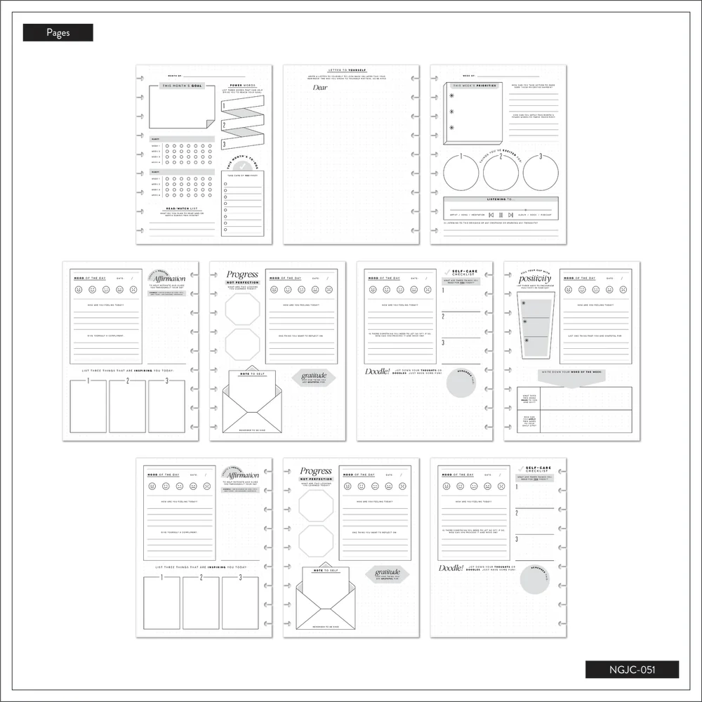 Classic Ditsies - Classic Guided Mood Journal - 80 Sheets - Image 12
