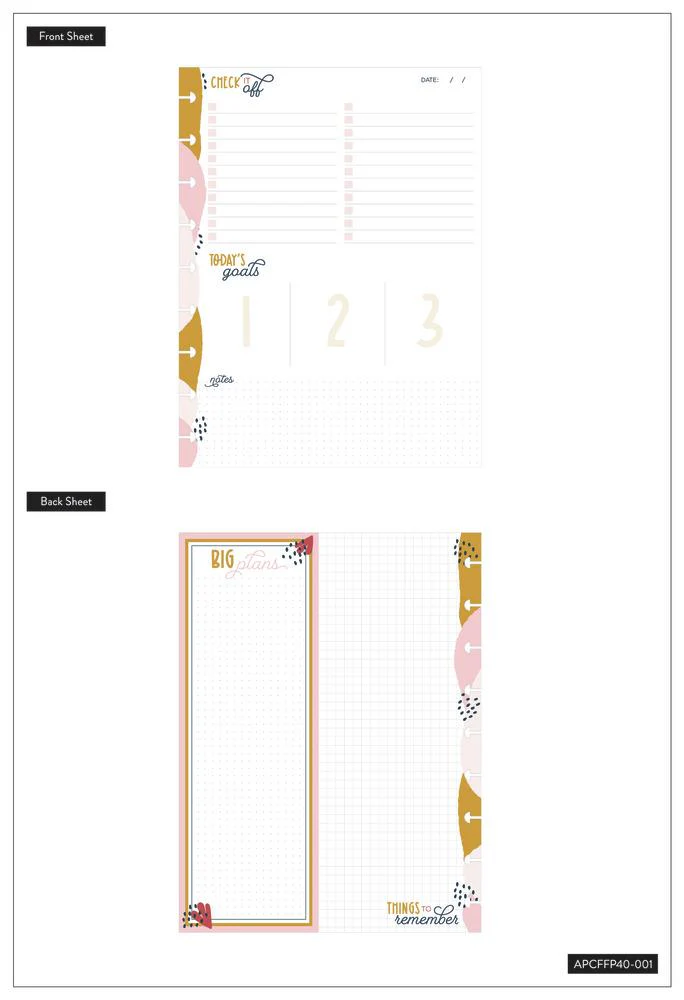 Classic Filler Paper - Folded Checklist + Notes - Image 2