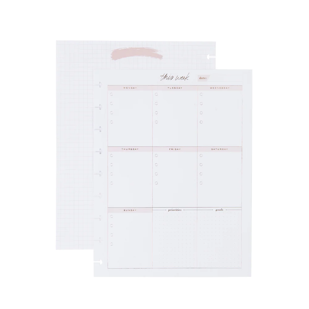 Minimalist Classic Filler Paper - Weekly Schedule - Image 5