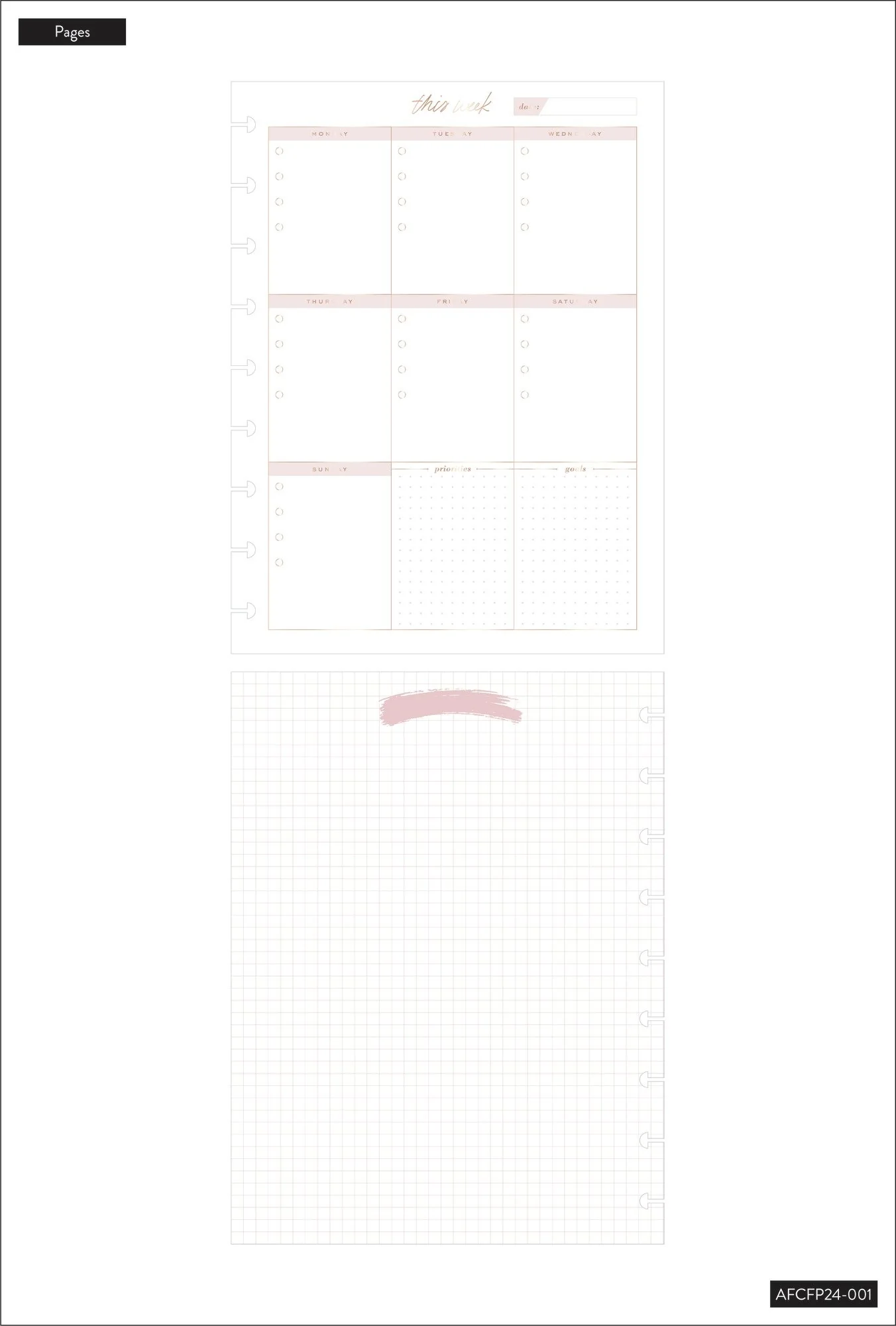 Minimalist Classic Filler Paper - Weekly Schedule - Image 6