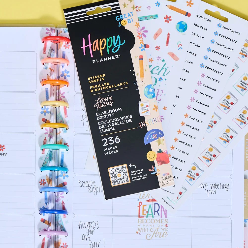 Classroom Brights Teacher - 8 Sticker Sheets - Image 2