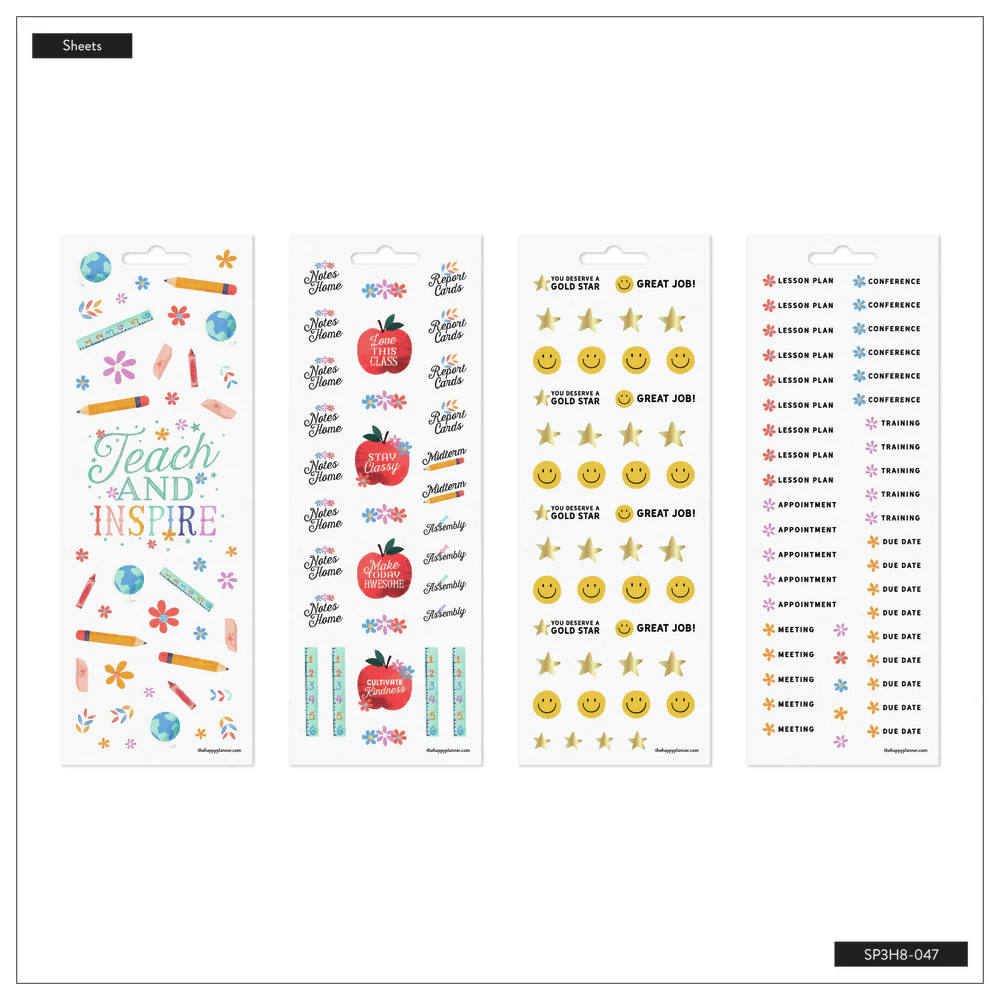 Classroom Brights Teacher - 8 Sticker Sheets - Image 6