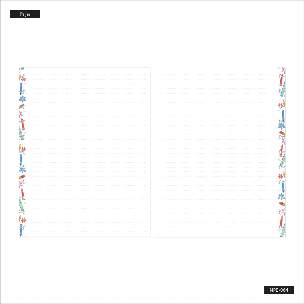 Classroom Brights Teacher - Dotted Lined Big Notebook - 60 Sheets - Image 8