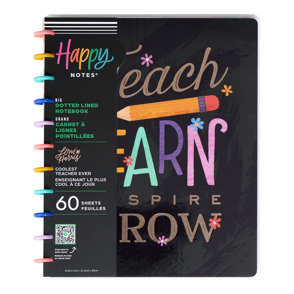 Classroom Brights Teacher - Dotted Lined Big Notebook - 60 Sheets - Image 9