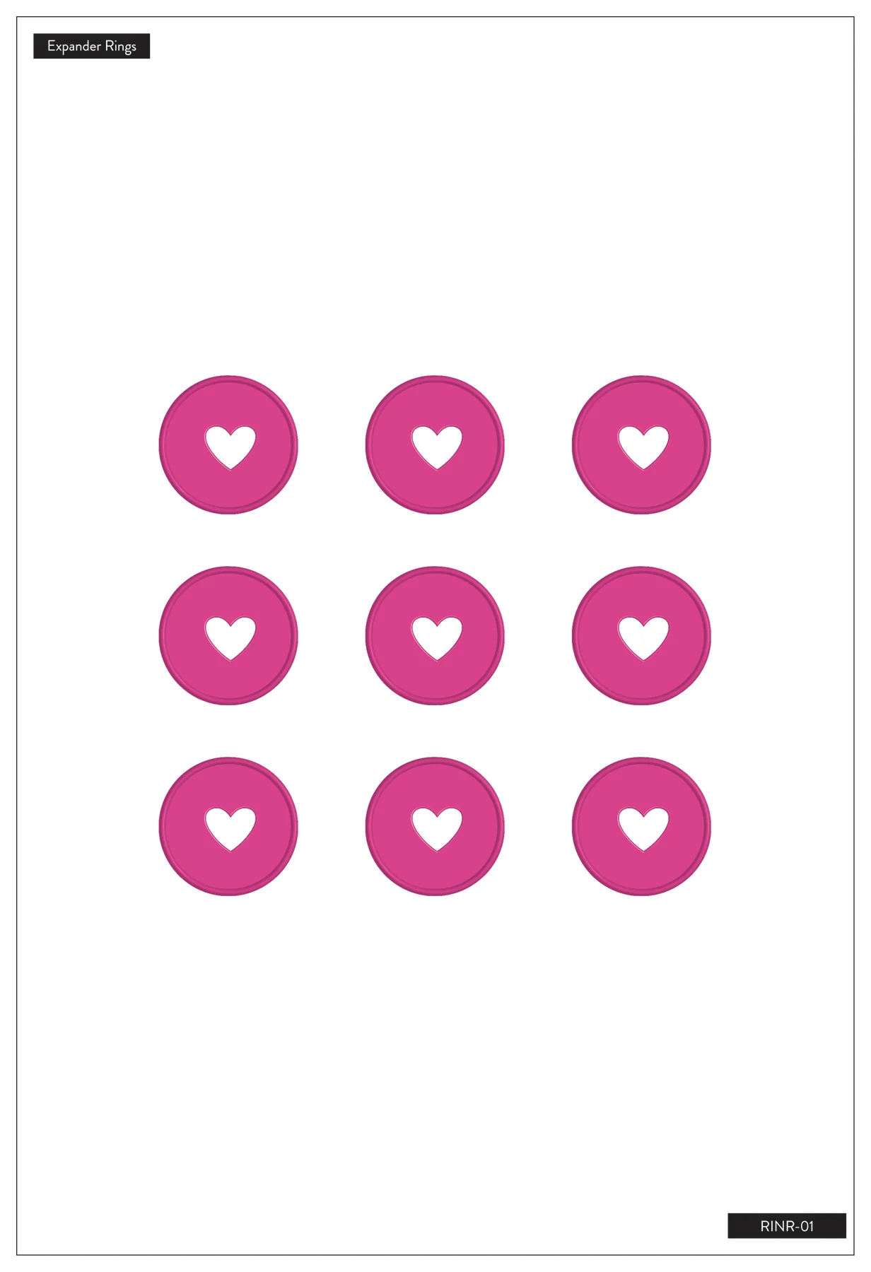 Clear Hot Pink - Medium Plastic Disc Set - Image 3