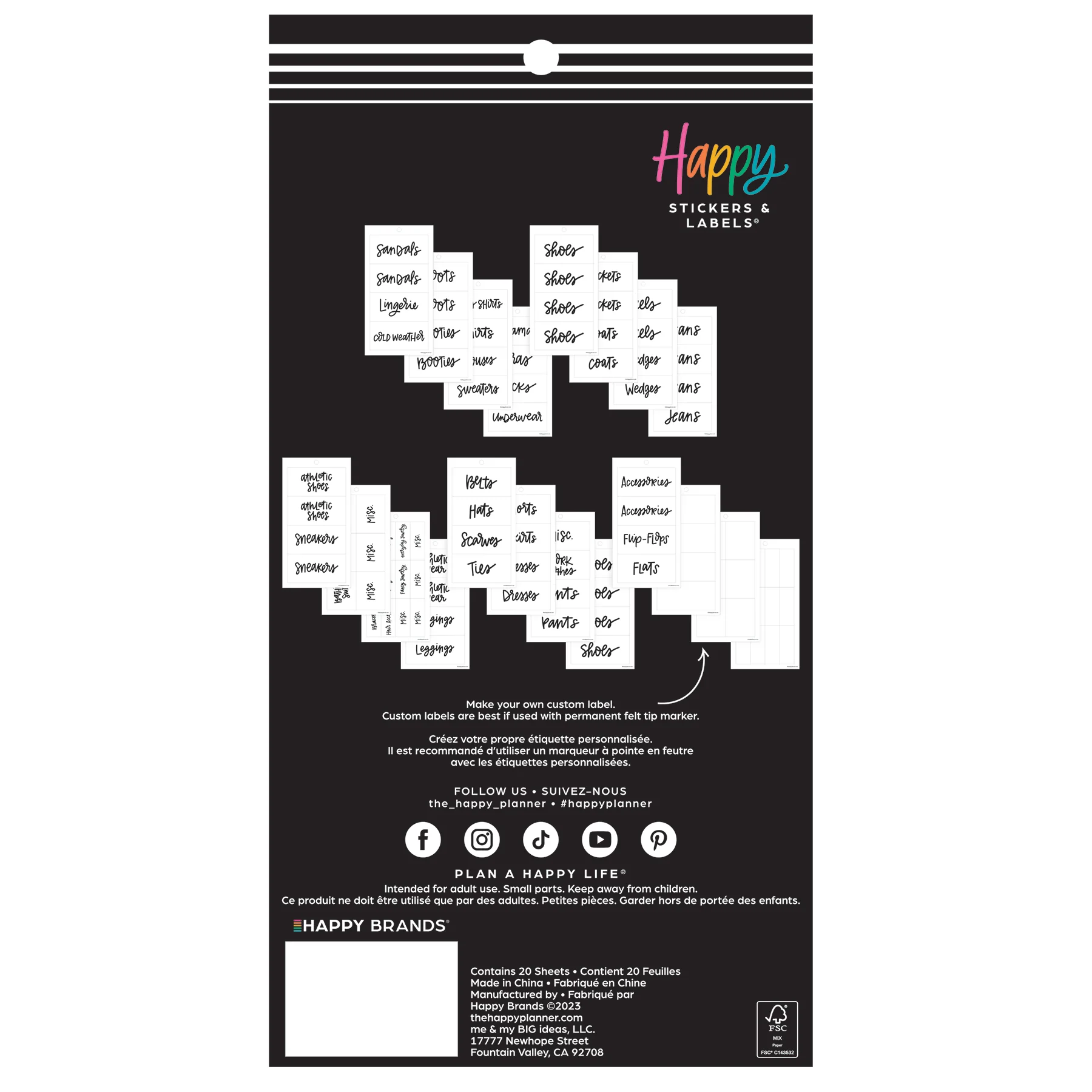 Closet - Organization Labels - Image 7