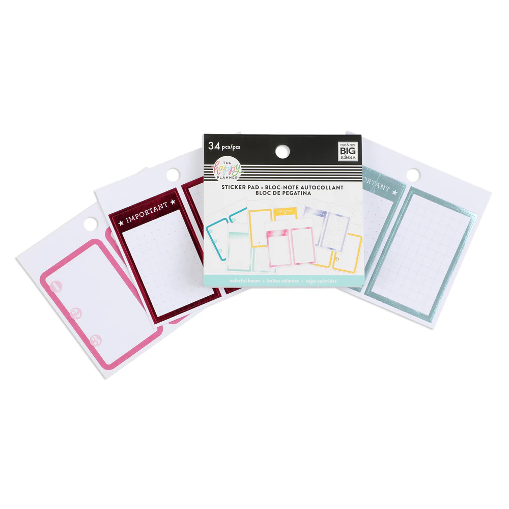 Tiny Sticker Pad - Colorful Boxes - Image 2