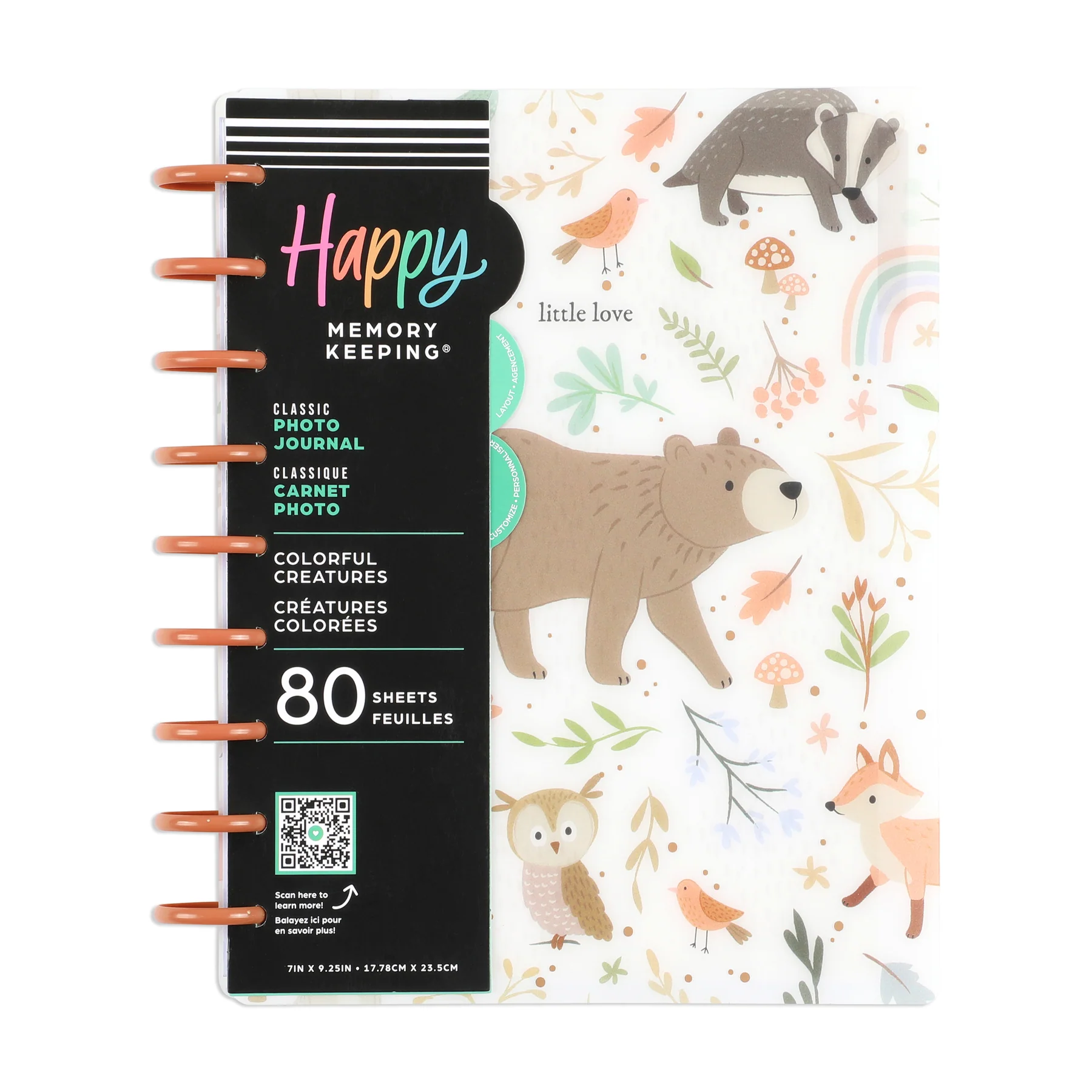 Colorful Creatures Baby - Classic Happy Memory Keeping Photo Journal - 80 Sheets - Image 12