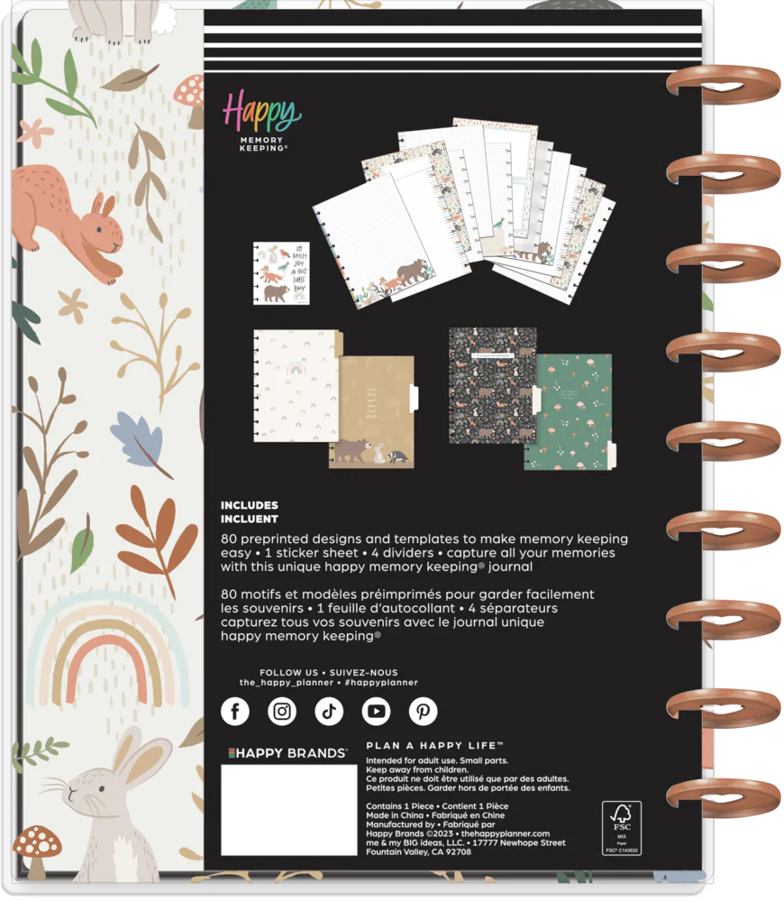 Colorful Creatures Baby - Classic Happy Memory Keeping Photo Journal - 80 Sheets - Image 13