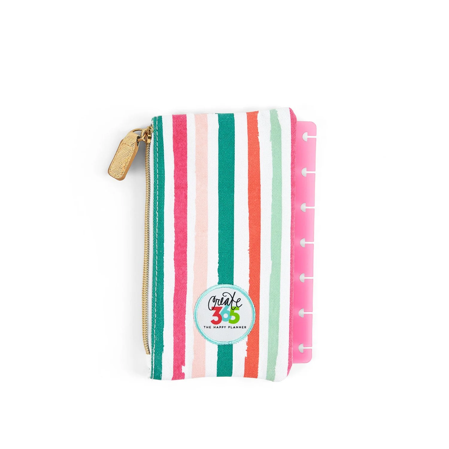 Colorful Stripes Mini Snap-In Pen Pouch - Image 2