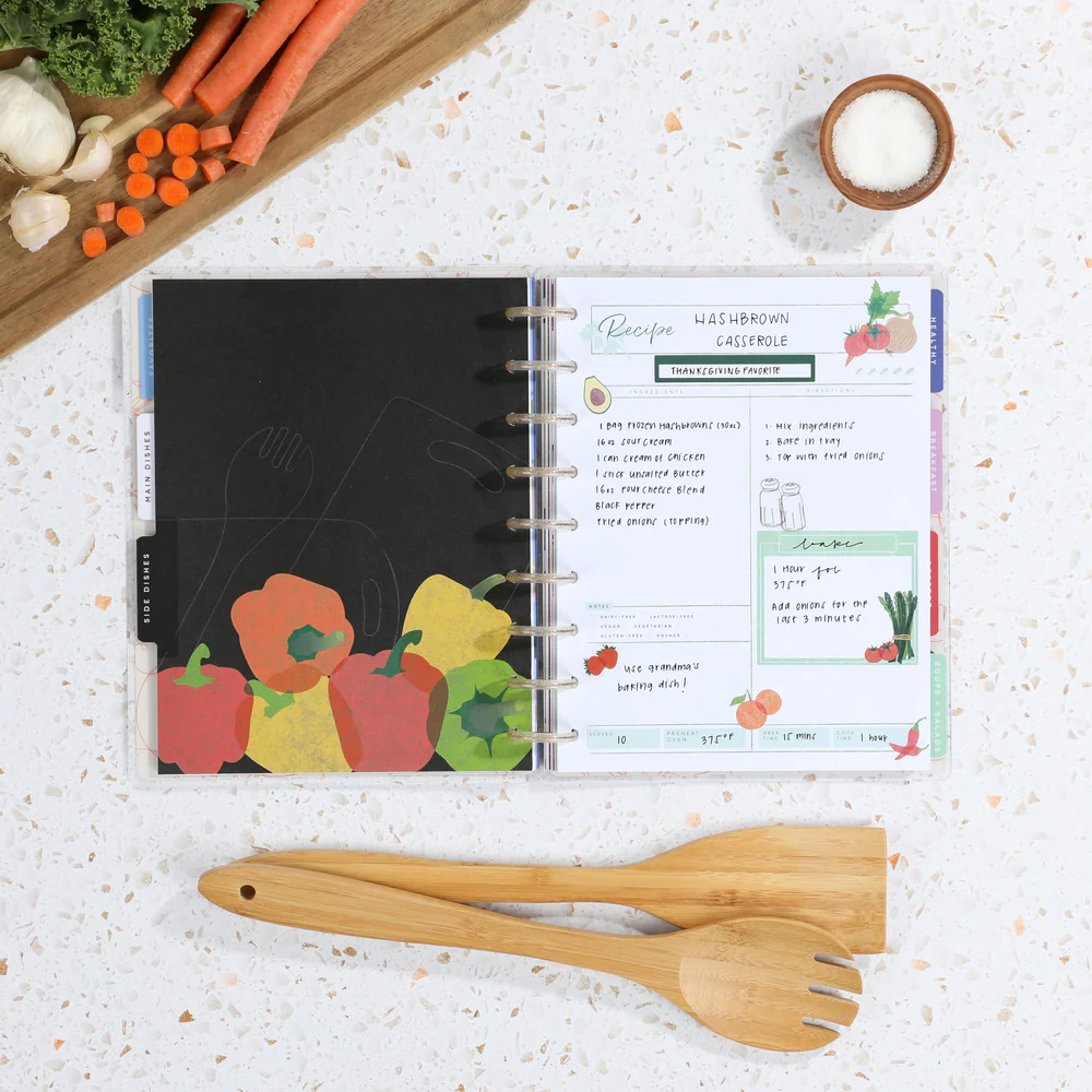 Cooking 101 - Classic Recipe Organizer - 81 Sheets - Image 4