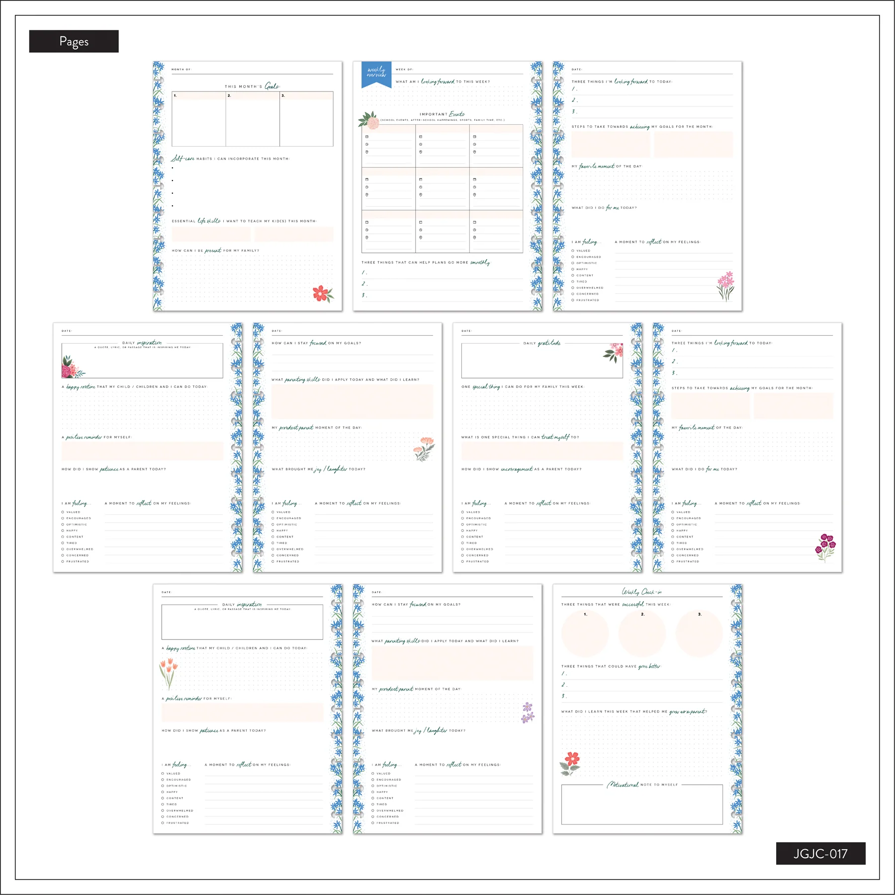 Cool Bloom Parenting - Classic Guided Parenting Journal - 80 Sheets - Image 17