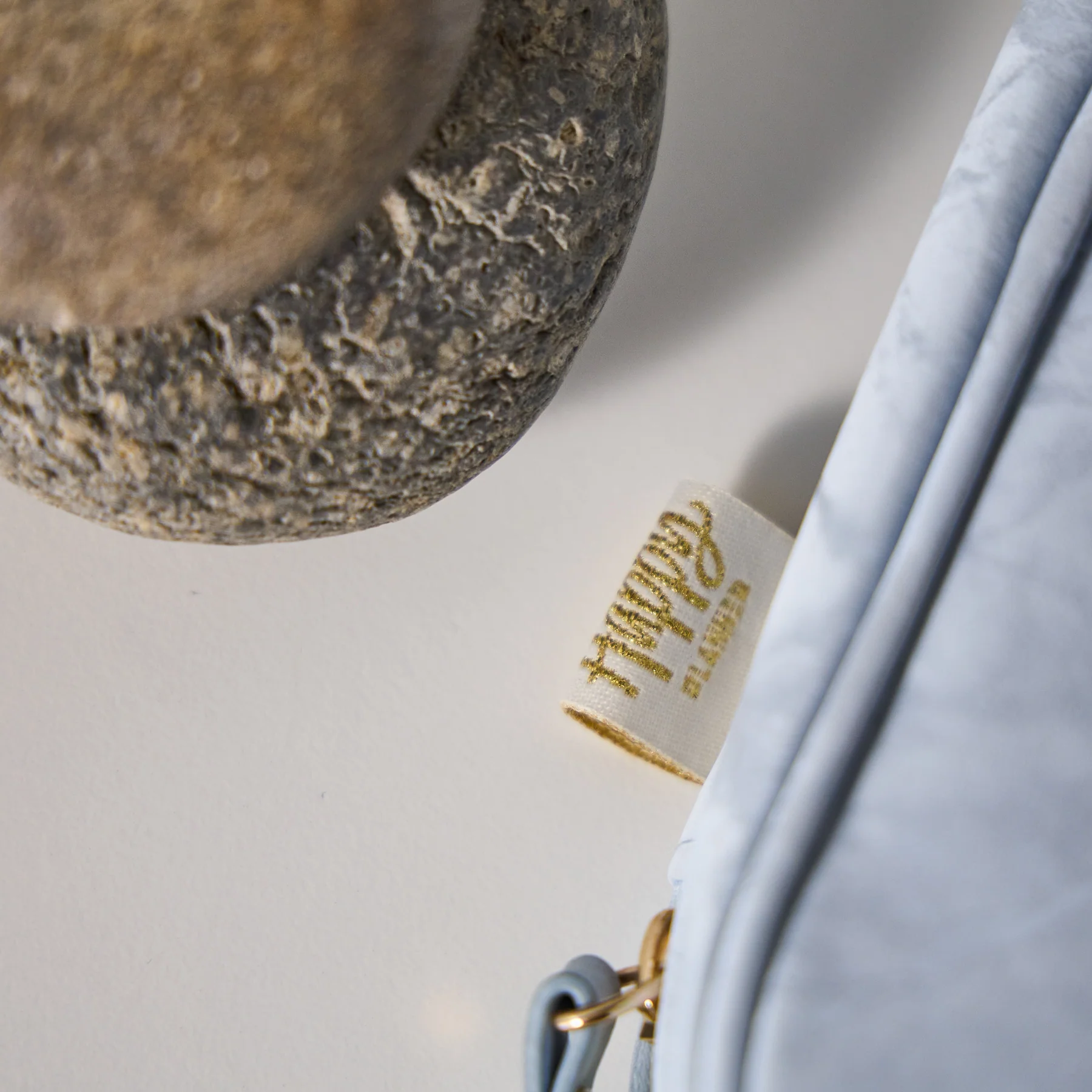 Cornflower - Textured Fabric Pen & Pencil Zip Pouch - Image 6