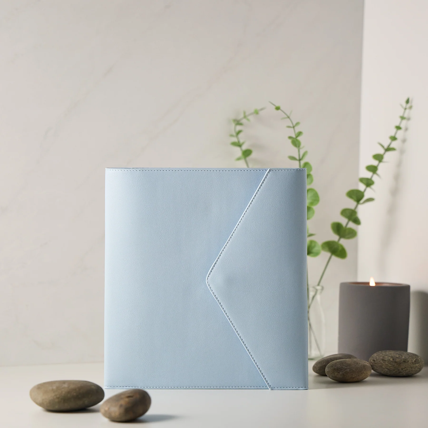 Cornflower Vegan Leather - Deluxe Classic Planner Folio - Image 3