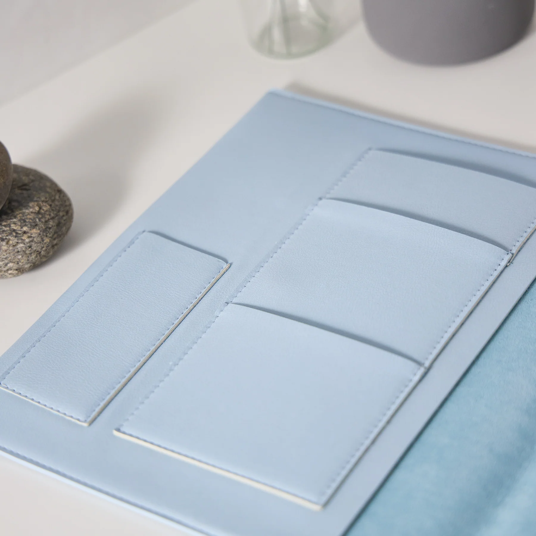 Cornflower Vegan Leather - Deluxe Classic Planner Folio - Image 6