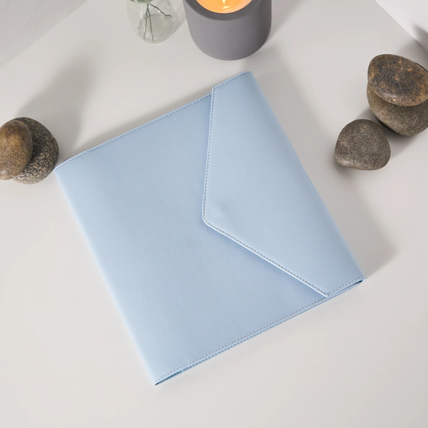 Cornflower Vegan Leather - Deluxe Classic Planner Folio - Image 7