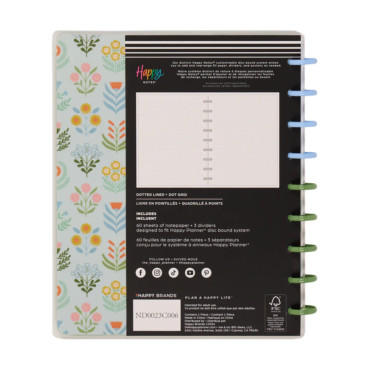Cottage Charm - Dotted Lined + Dot Grid Classic Notebook - 60 Sheets - Image 14