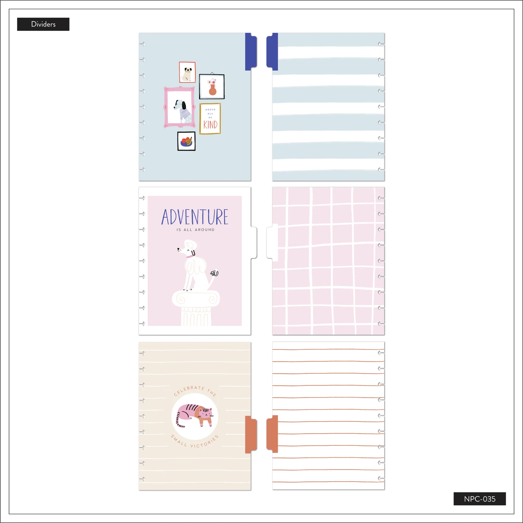 Cozy Pet Critters Classic Notebook - Dot Grid Pages - 60 Sheets - Image 6