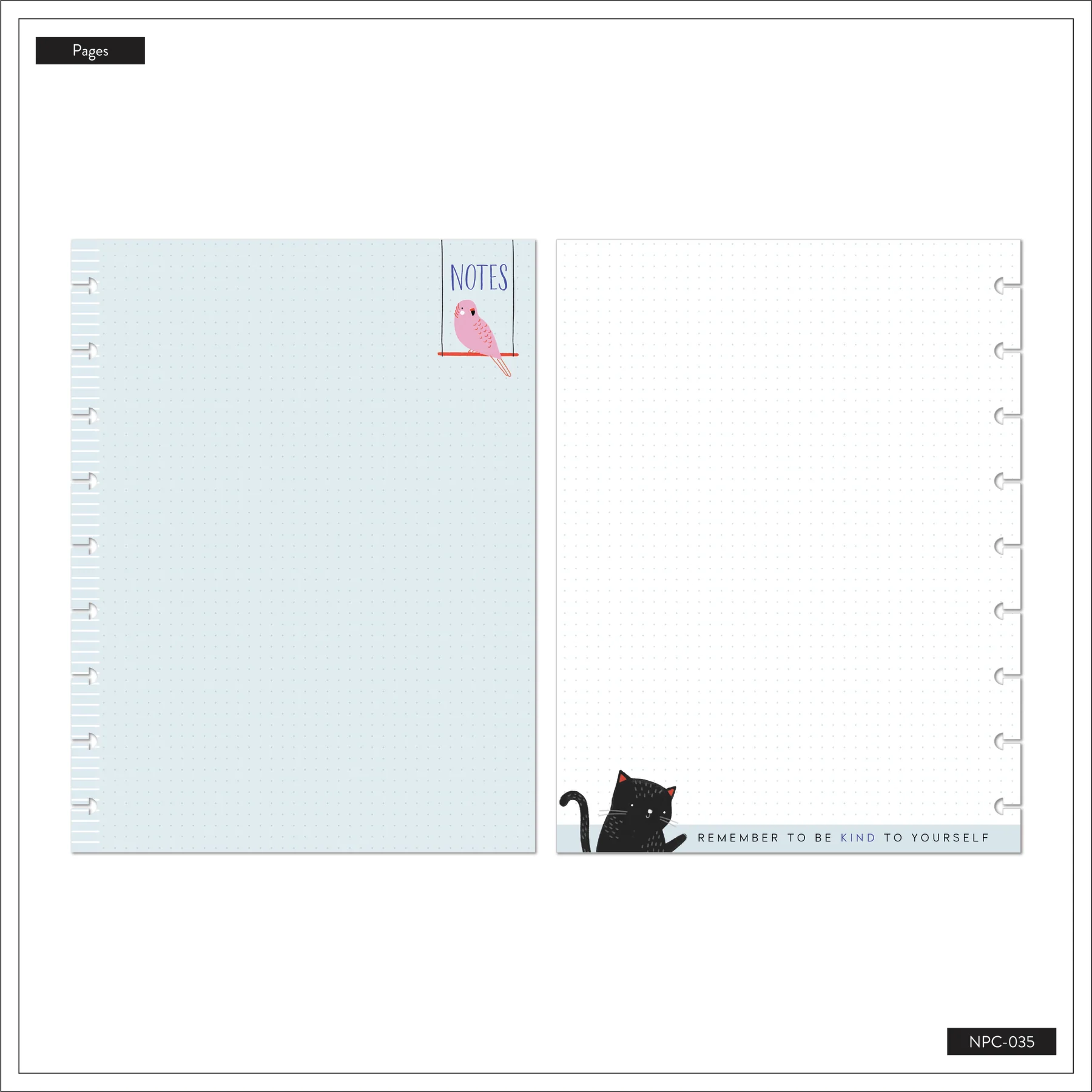 Cozy Pet Critters Classic Notebook - Dot Grid Pages - 60 Sheets - Image 7