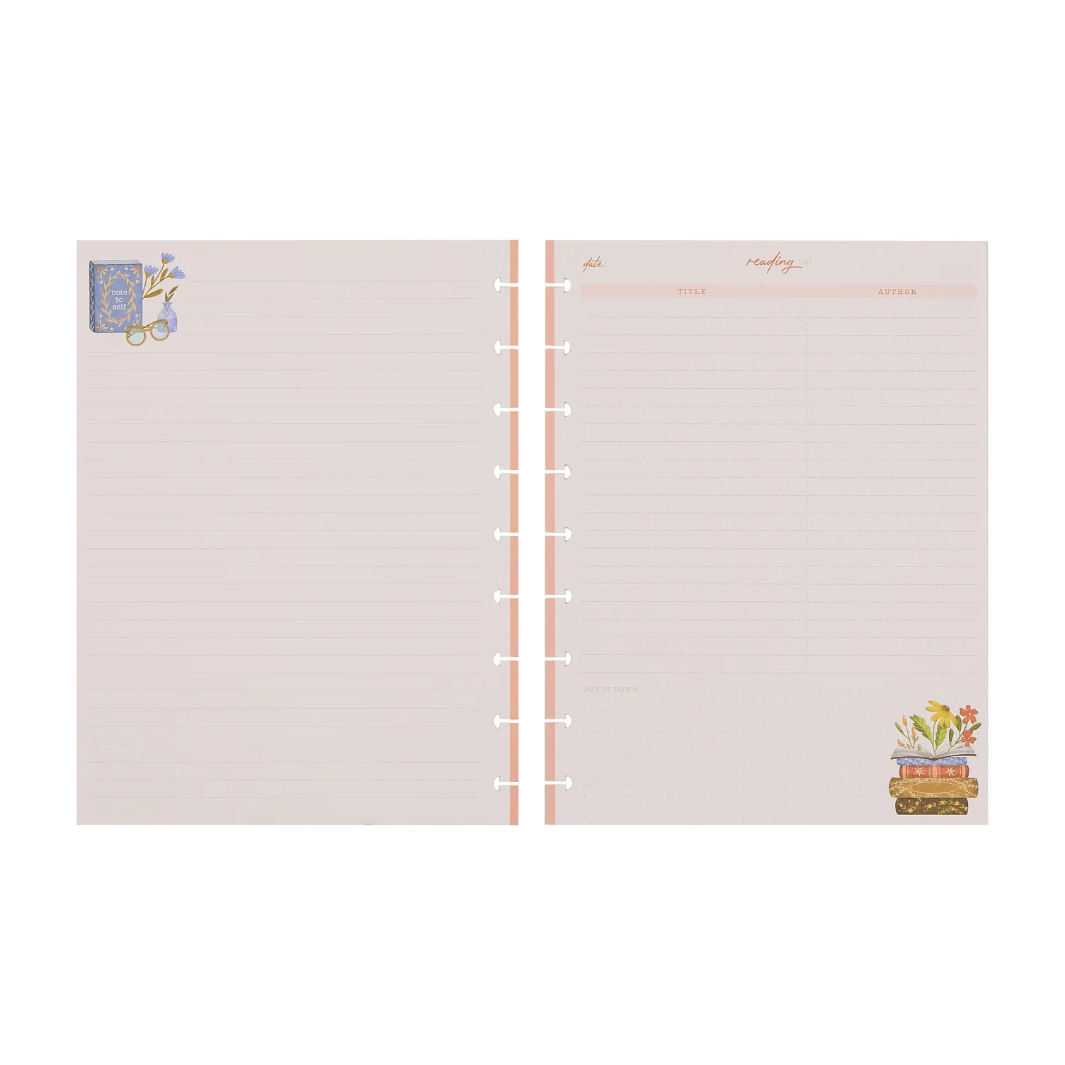 Cozy Reading - Reading List Classic Filler Paper - 40 Sheets - Image 11