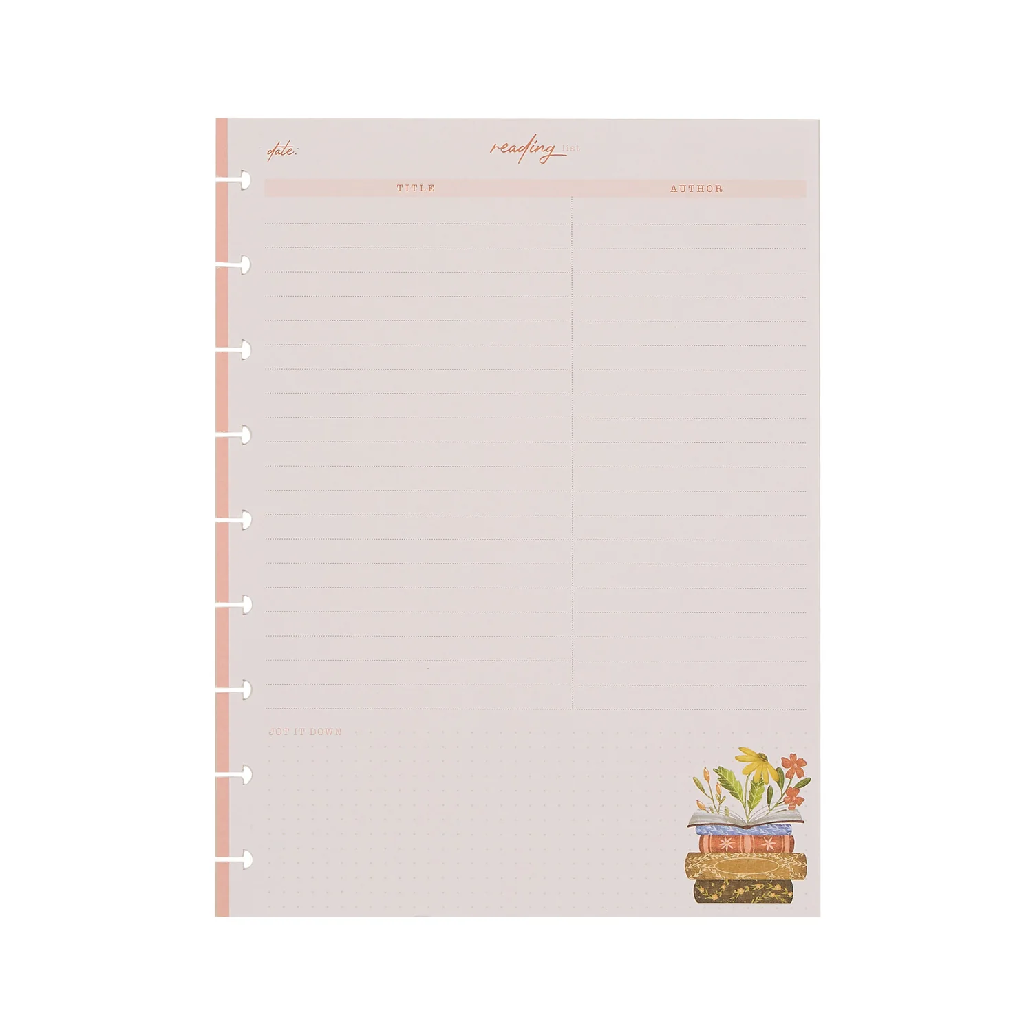 Cozy Reading - Reading List Classic Filler Paper - 40 Sheets - Image 12