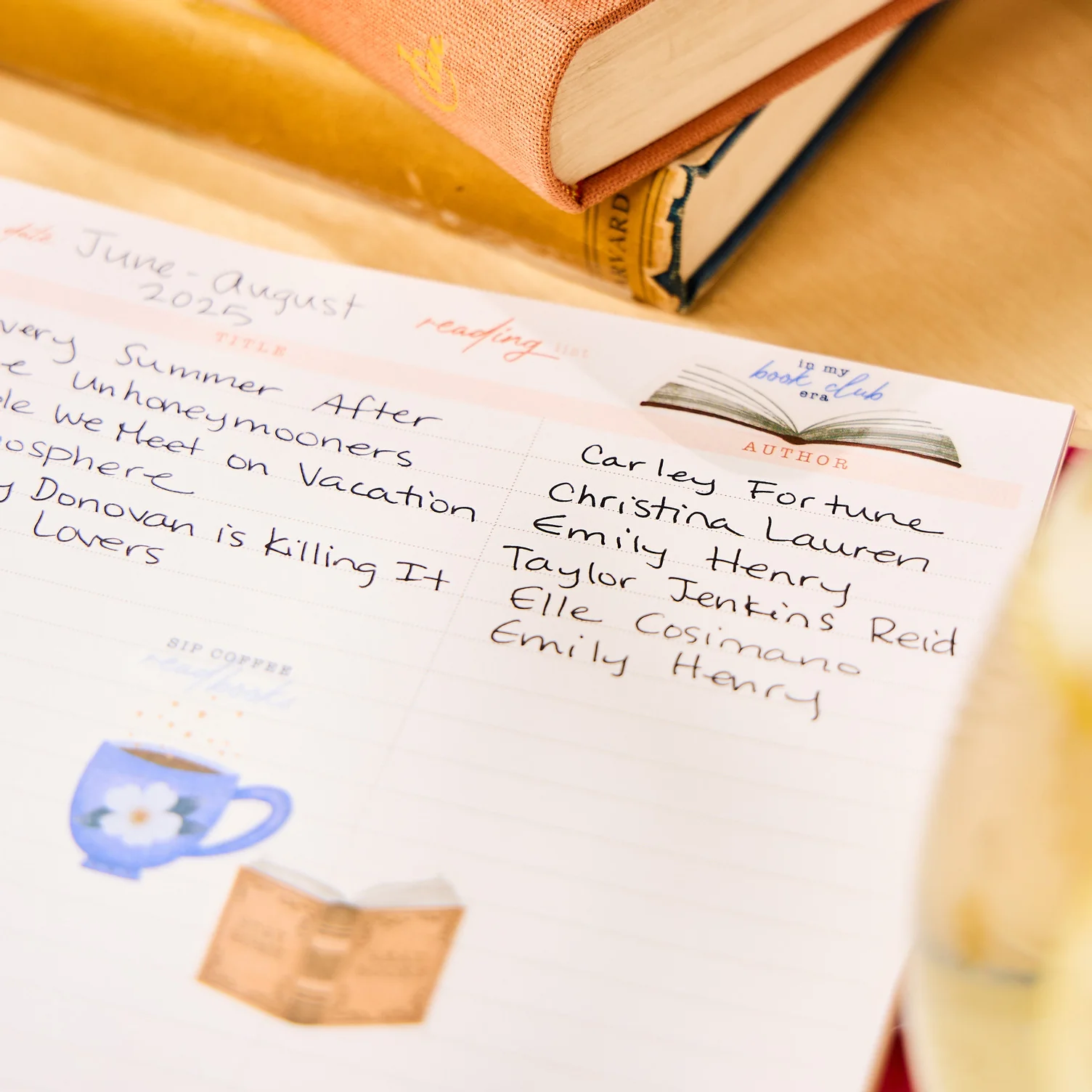 Cozy Reading - Reading List Classic Filler Paper - 40 Sheets - Image 4