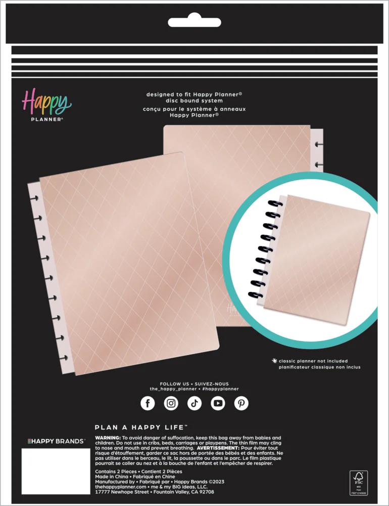 Crushed Rose - Snap In Soft Classic Planner Cover - Image 8