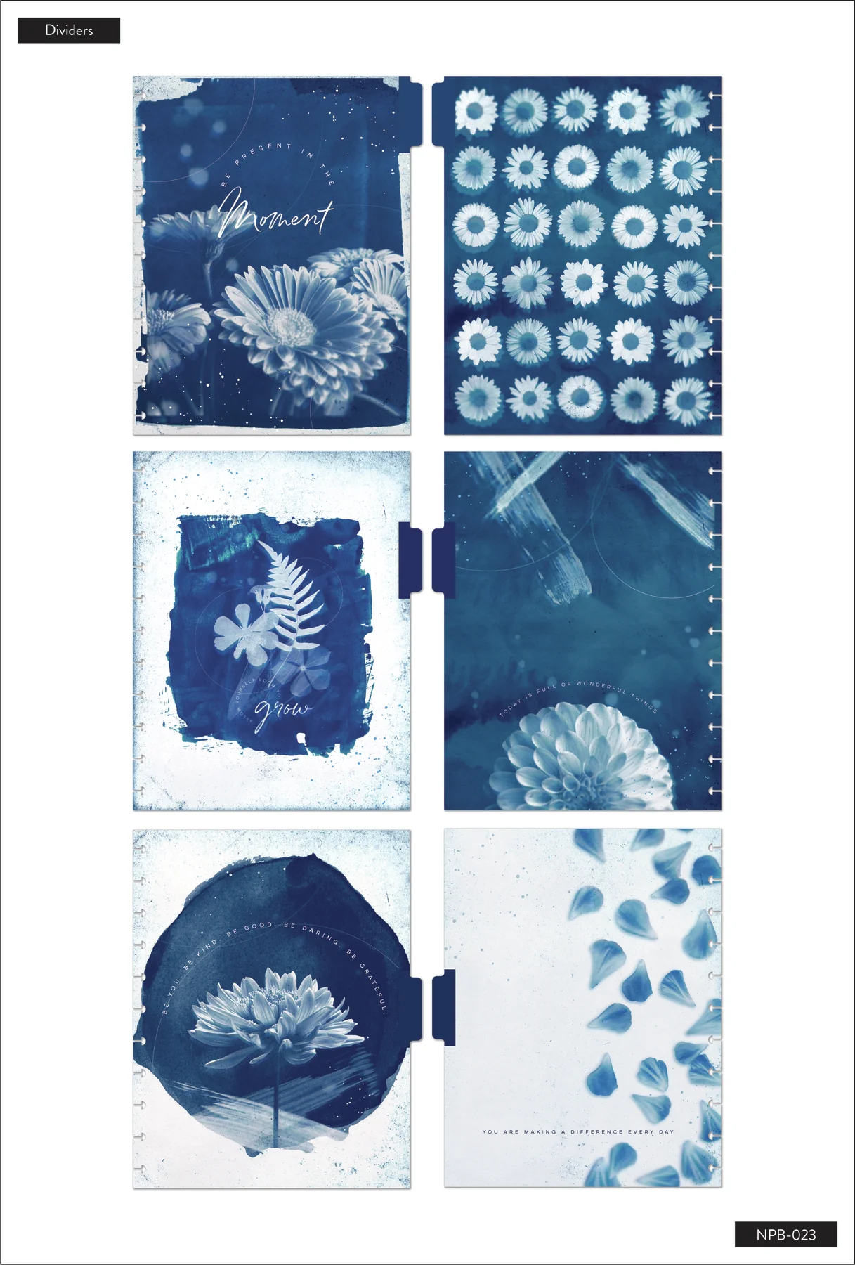 Cyanotype Big Notebook - Dot Grid Pages - 60 Sheets - Image 6