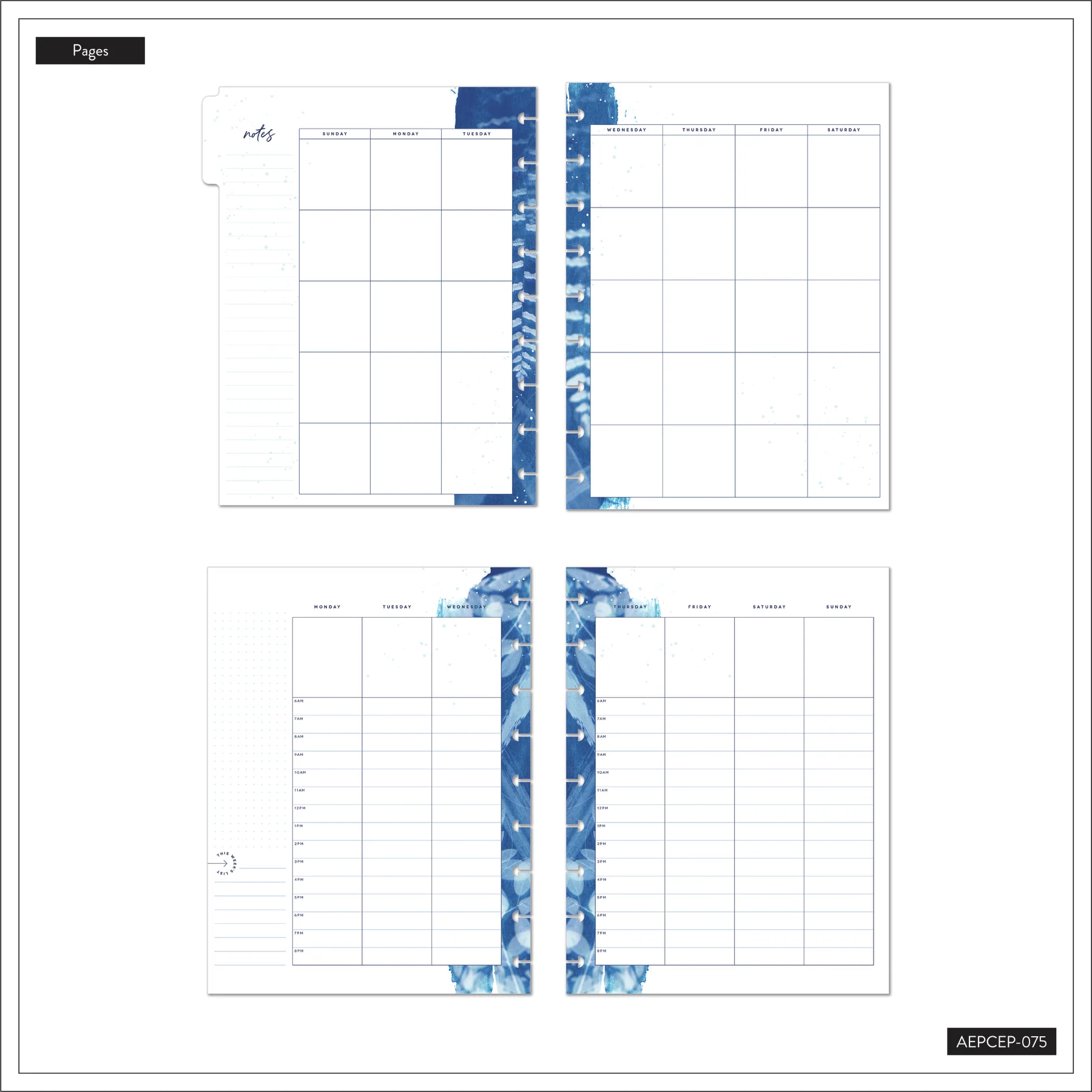 Cyanotype - Classic Vertical Hourly Extension Pack - 4 Months - Image 5