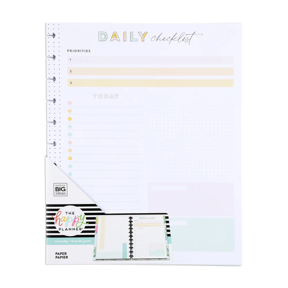 Daily Checklist and Priorities Big Filler Paper - Image 4
