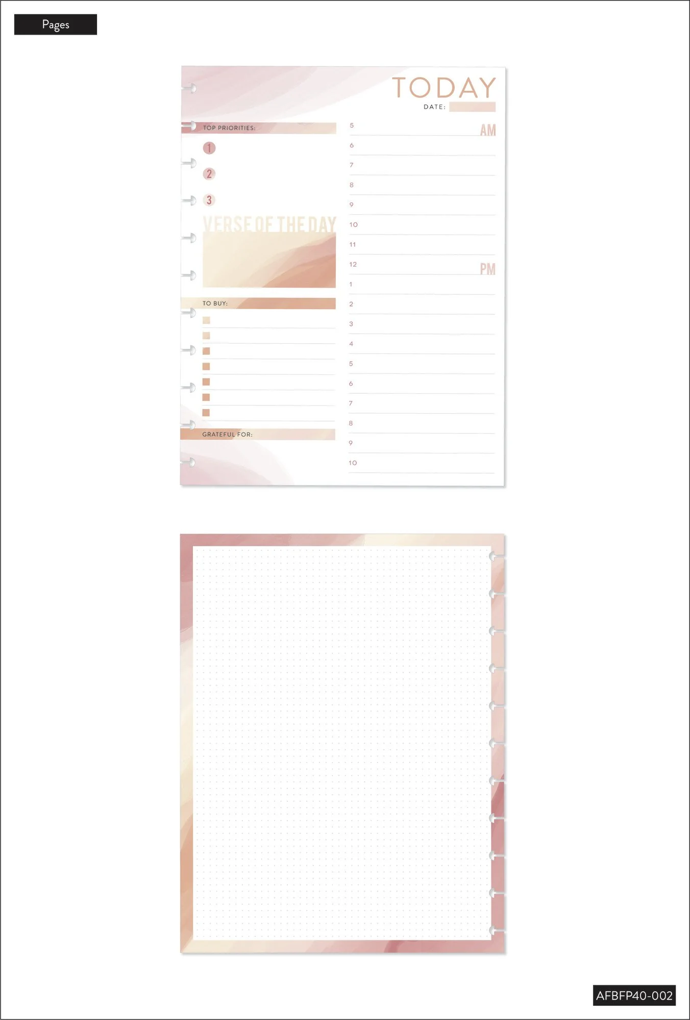 Daily Schedule and Gratitude Big Faith Filler Paper - Image 3
