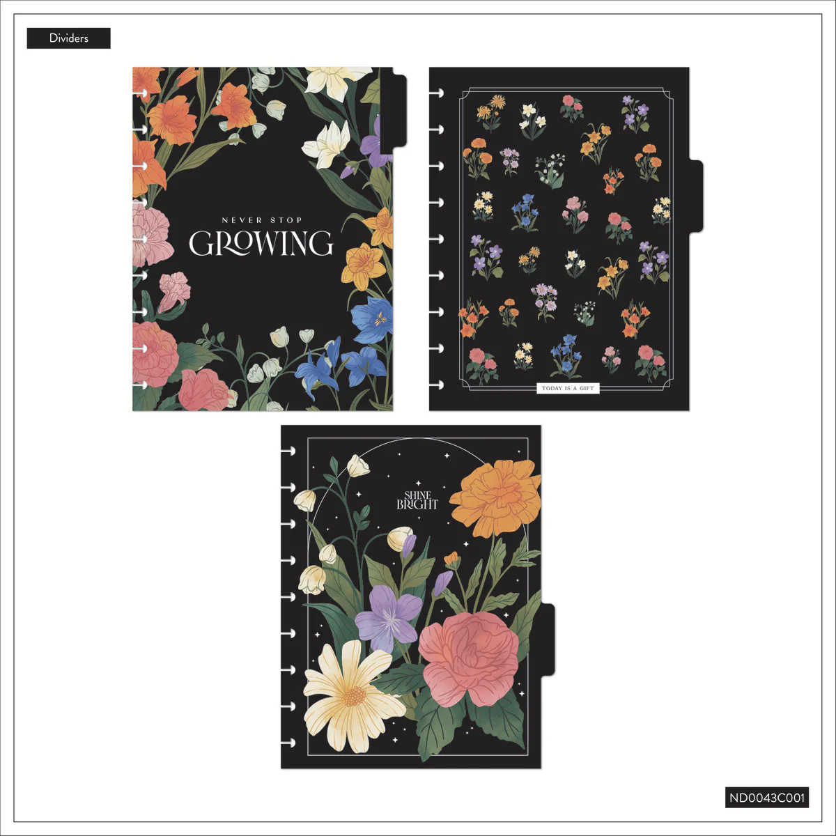 Dark Garden - Dotted Lined Classic Notebook - 60 Sheets - Image 11