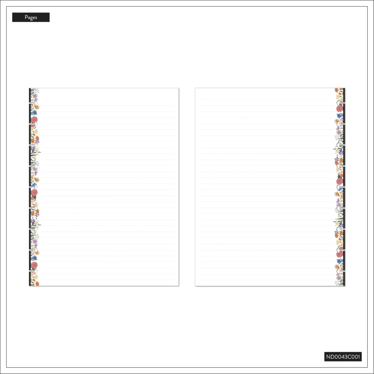 Dark Garden - Dotted Lined Classic Notebook - 60 Sheets - Image 12