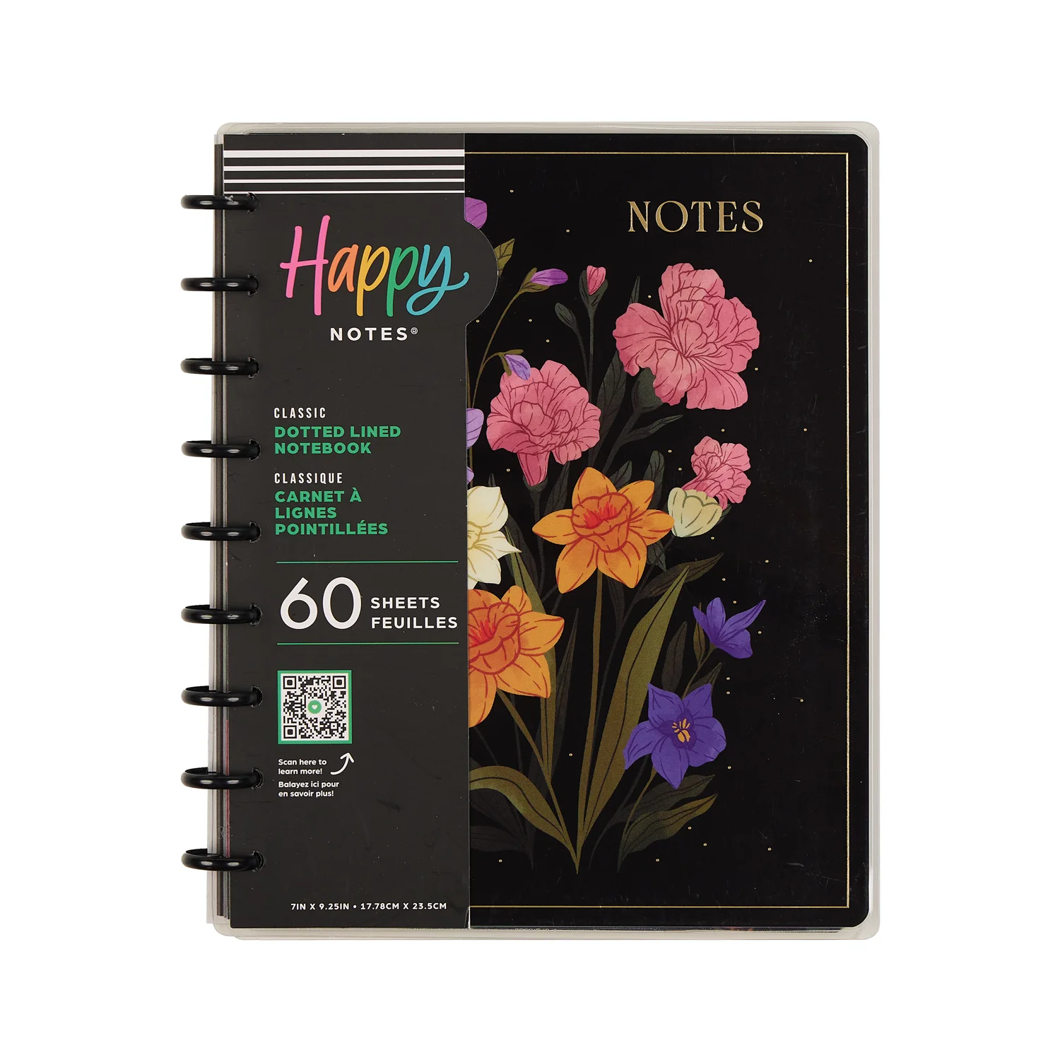Dark Garden - Dotted Lined Classic Notebook - 60 Sheets - Image 13