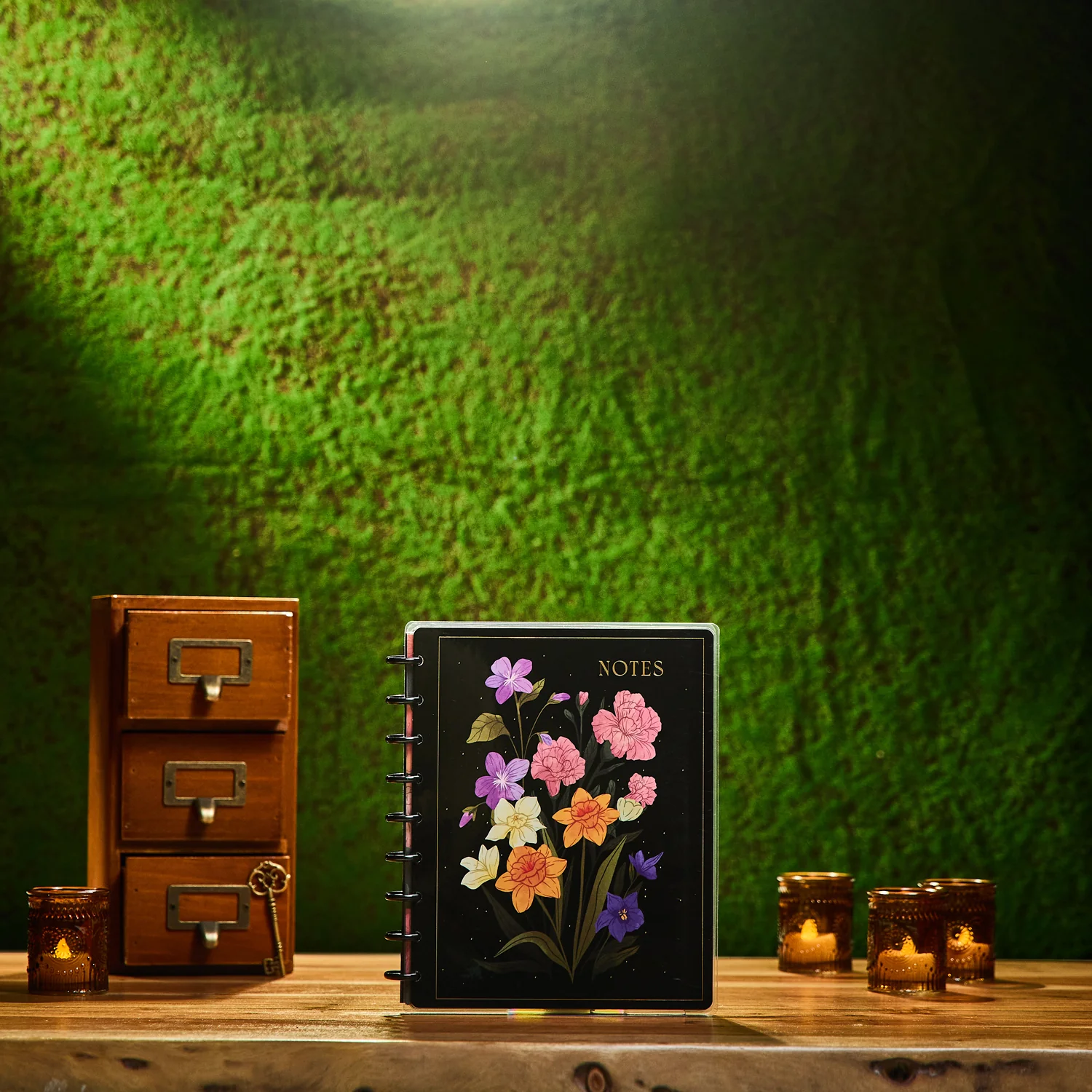 Dark Garden - Dotted Lined Classic Notebook - 60 Sheets - Image 3