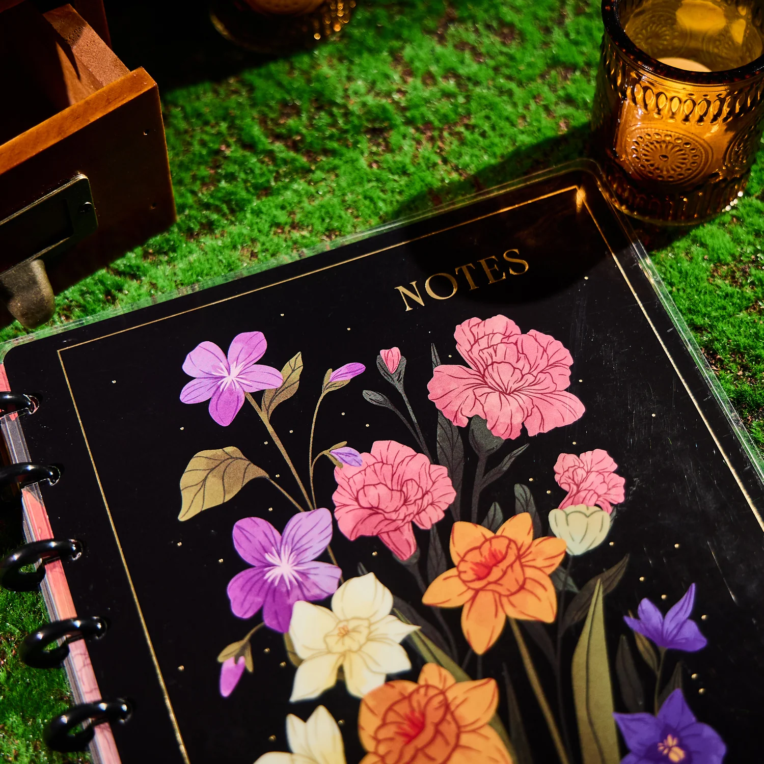 Dark Garden - Dotted Lined Classic Notebook - 60 Sheets - Image 7