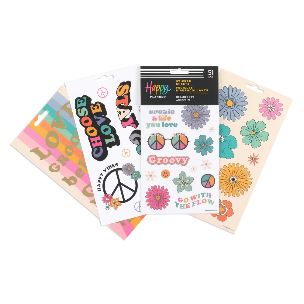 Decades 70s - 5 Sticker Sheets - Image 2