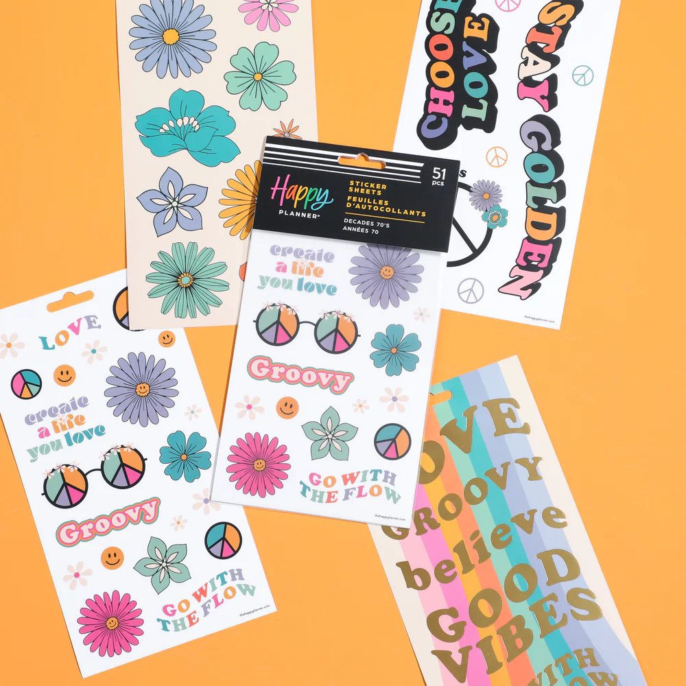 Decades 70s - 5 Sticker Sheets - Image 3