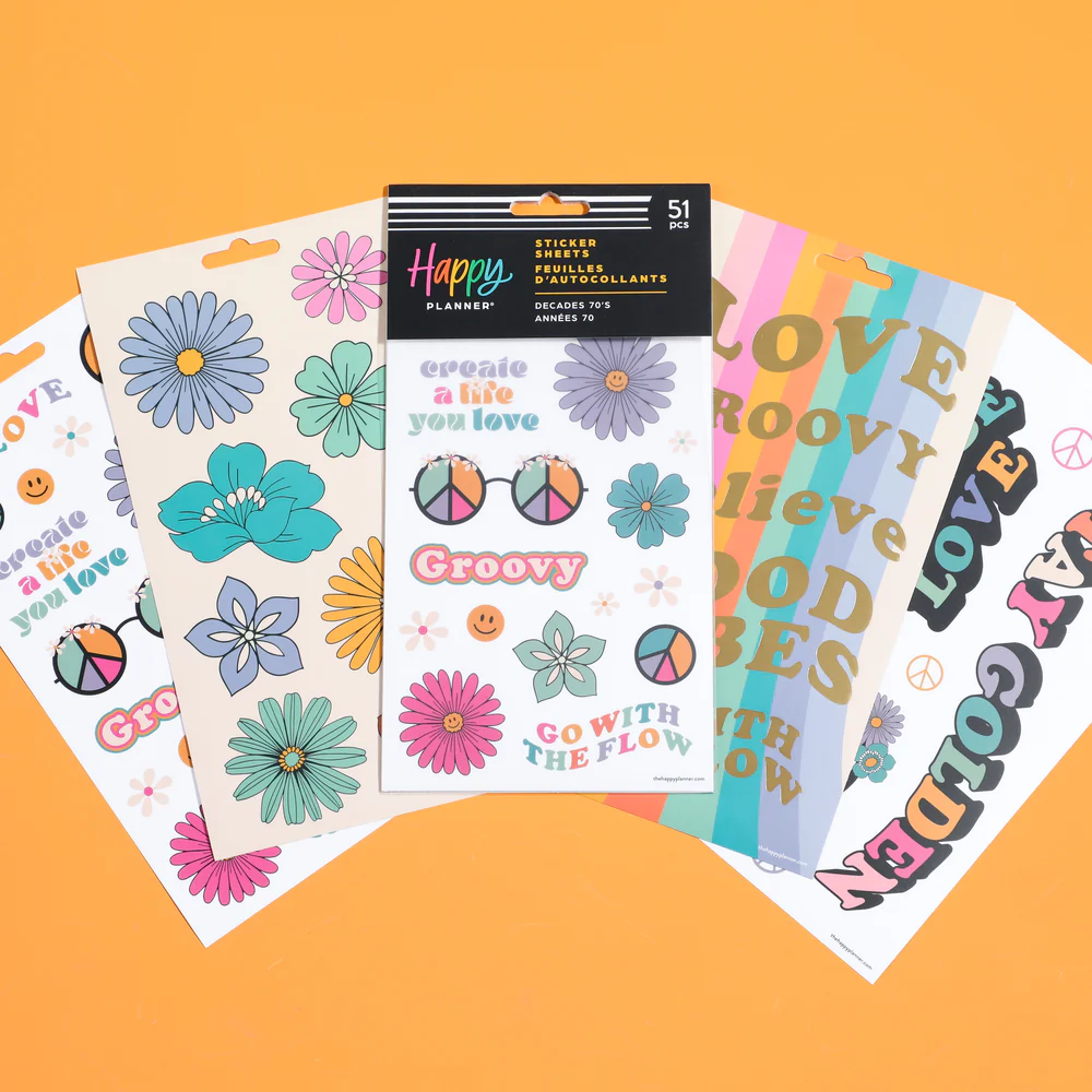 Decades 70s - 5 Sticker Sheets - Image 4