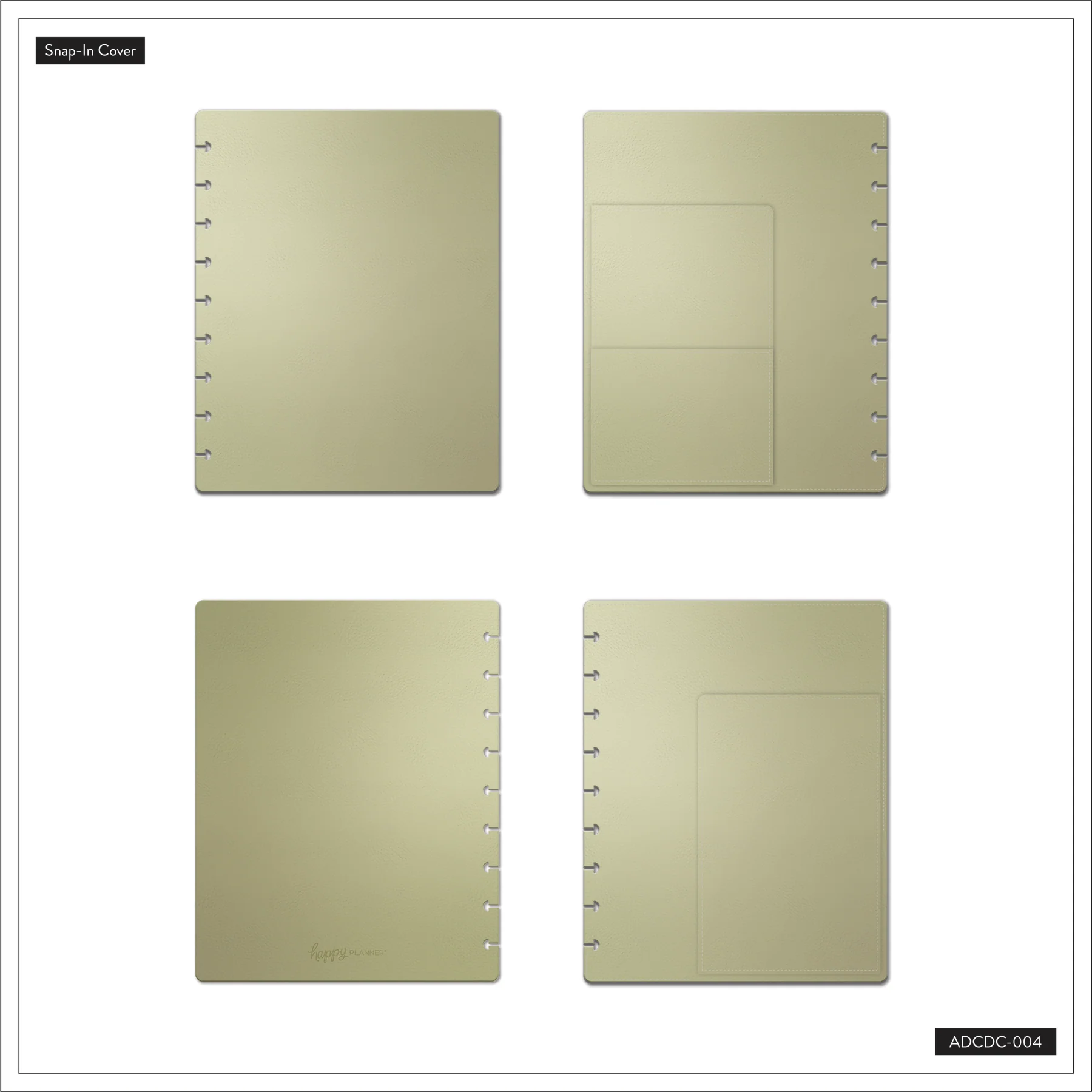 DELUXE Snap In Classic Planner Cover - Gold - Image 4
