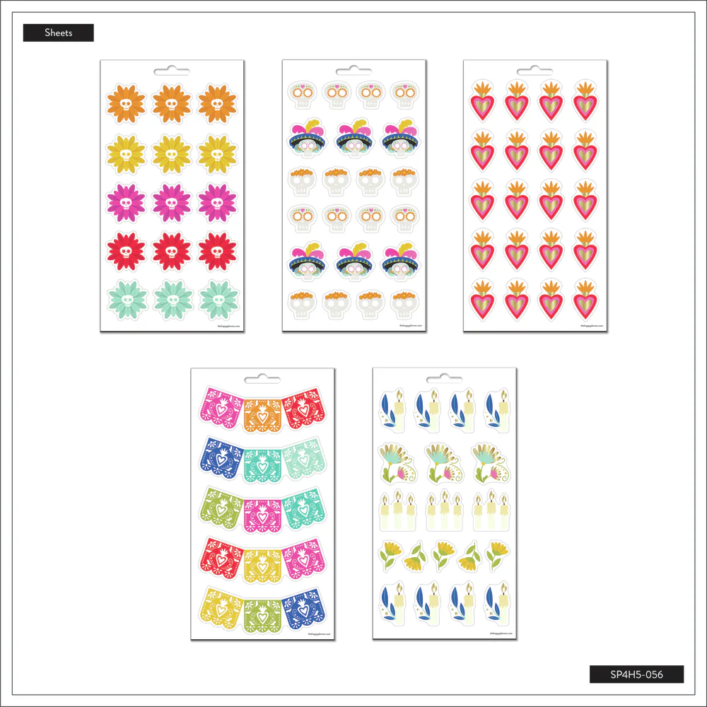 DĂa de los Muertos - 5 Sticker Sheets - Image 5