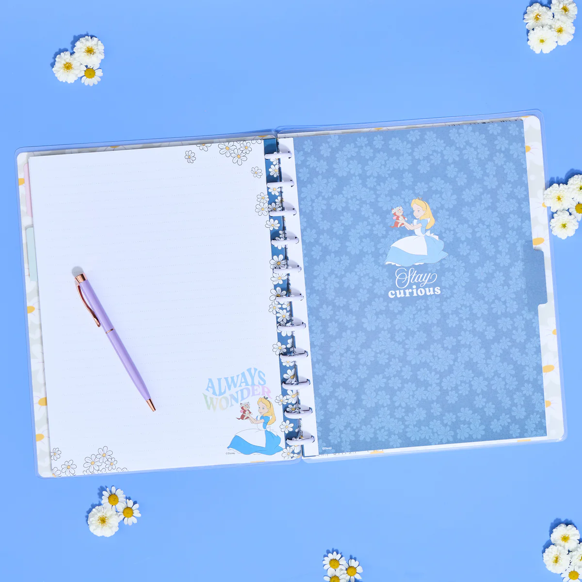 Disney Alice in Wonderland Curious - Dotted Lined Big Notebook - 60 Sheets - Image 2