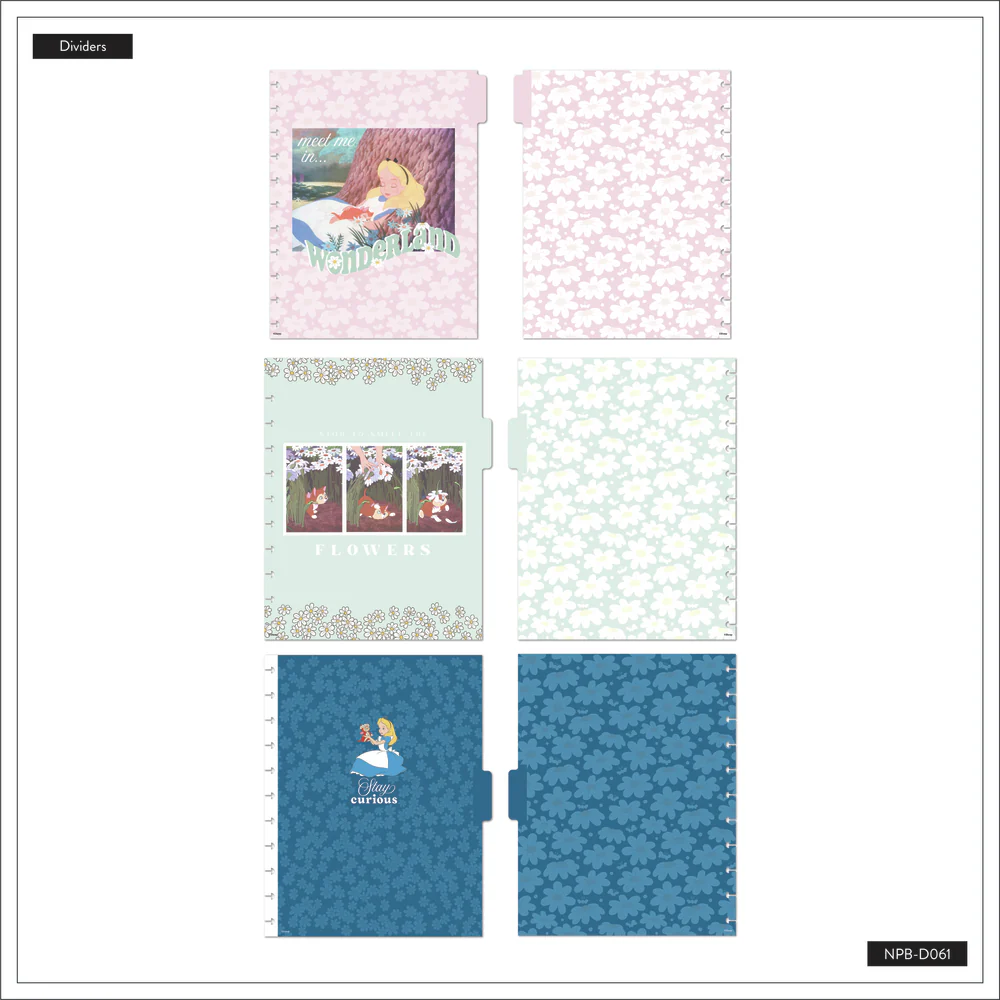 Disney Alice in Wonderland Curious - Dotted Lined Big Notebook - 60 Sheets - Image 6