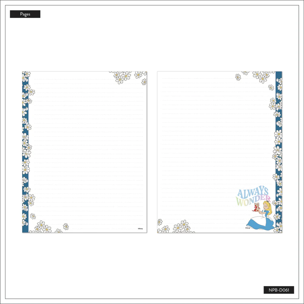Disney Alice in Wonderland Curious - Dotted Lined Big Notebook - 60 Sheets - Image 7