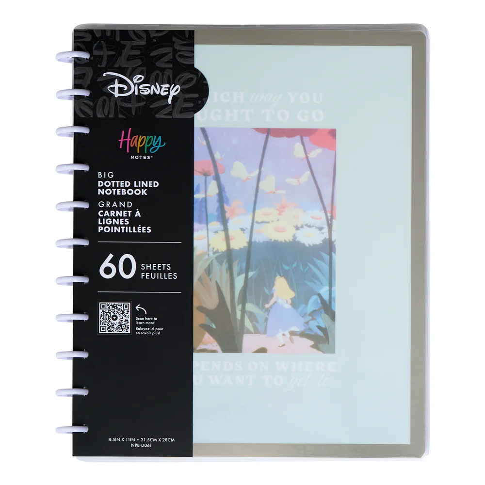 Disney Alice in Wonderland Curious - Dotted Lined Big Notebook - 60 Sheets - Image 8