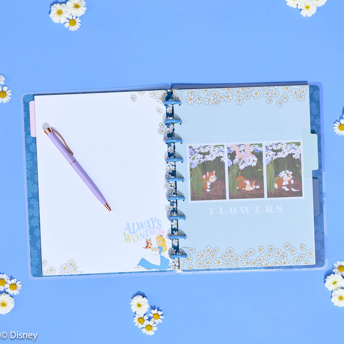 Disney Alice in Wonderland Curious - Dotted Lined Classic Notebook - 60 Sheets - Image 2