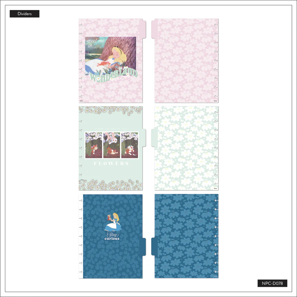 Disney Alice in Wonderland Curious - Dotted Lined Classic Notebook - 60 Sheets - Image 6