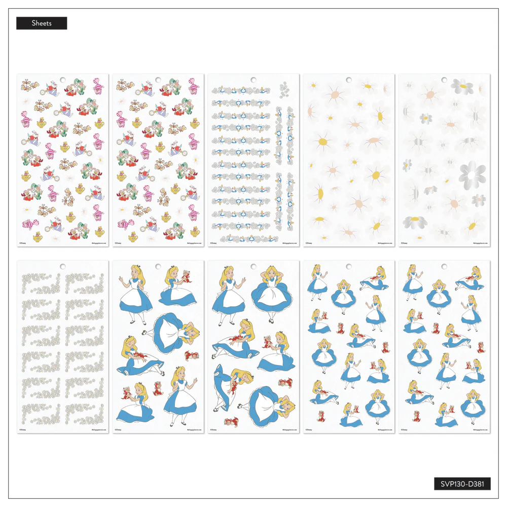 Disney Alice in Wonderland Curious - Value Pack Stickers - Image 8