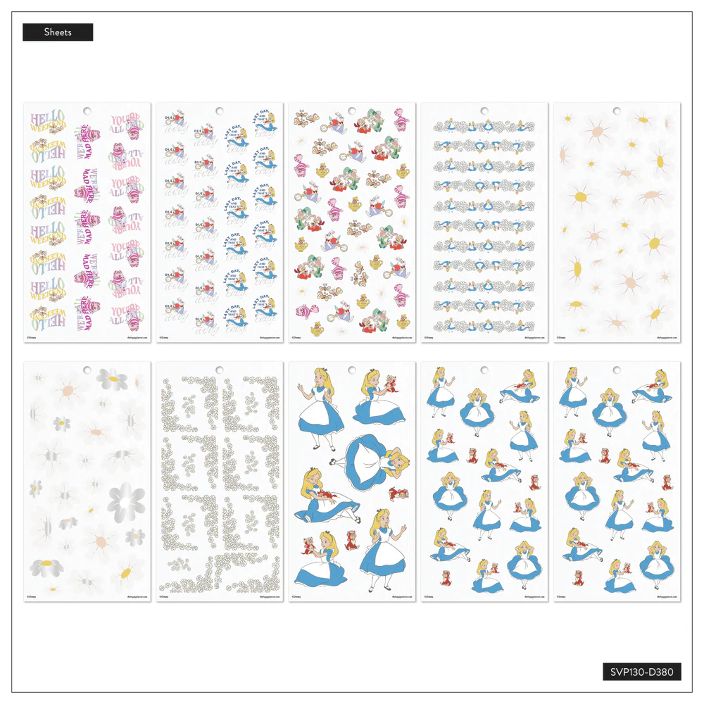 Disney Alice in Wonderland Curious - Value Pack Stickers - Big - Image 7